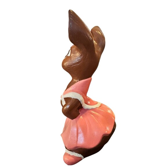 VTG Handmade Ceramic Bunny Rabbit Easter Decoration 80s Retro Cute Bunny 8.5” - Picture 9 of 10